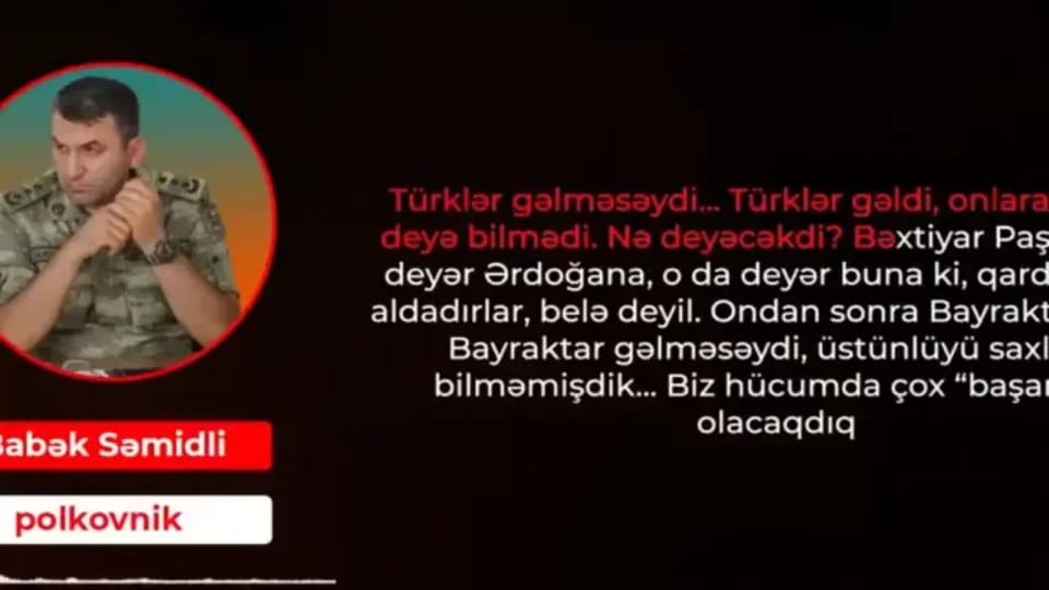 Karabağ'da şehit olan komutan anlatmış: Türkler ve Bayraktar gelmese başaramazdık