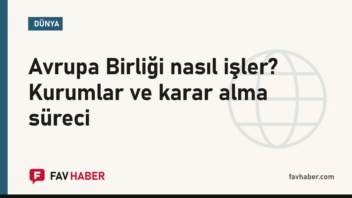 Avrupa Birliği kurumları ve olağan yasama usulünün adımlarını gösteren şematik kapak kartı