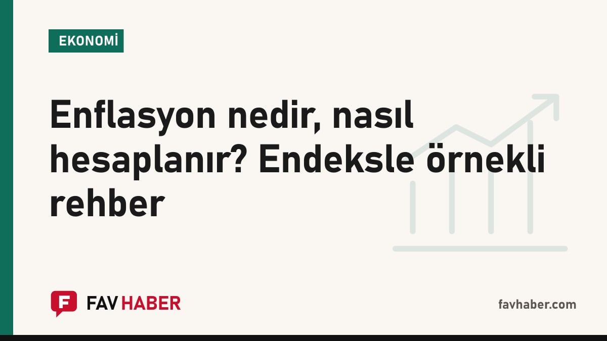 Fiyat endeksi eğrisi ve alışveriş sepeti simgesiyle enflasyonun nasıl hesaplandığını anlatan kapak kartı