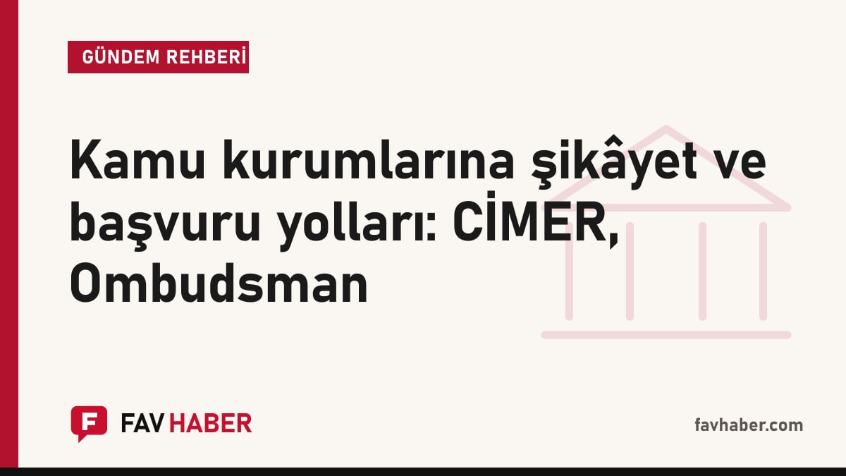 Dilekçe, zarf ve yön tabelası simgeleriyle kamu kurumlarına başvuru kanallarını anlatan kapak kartı