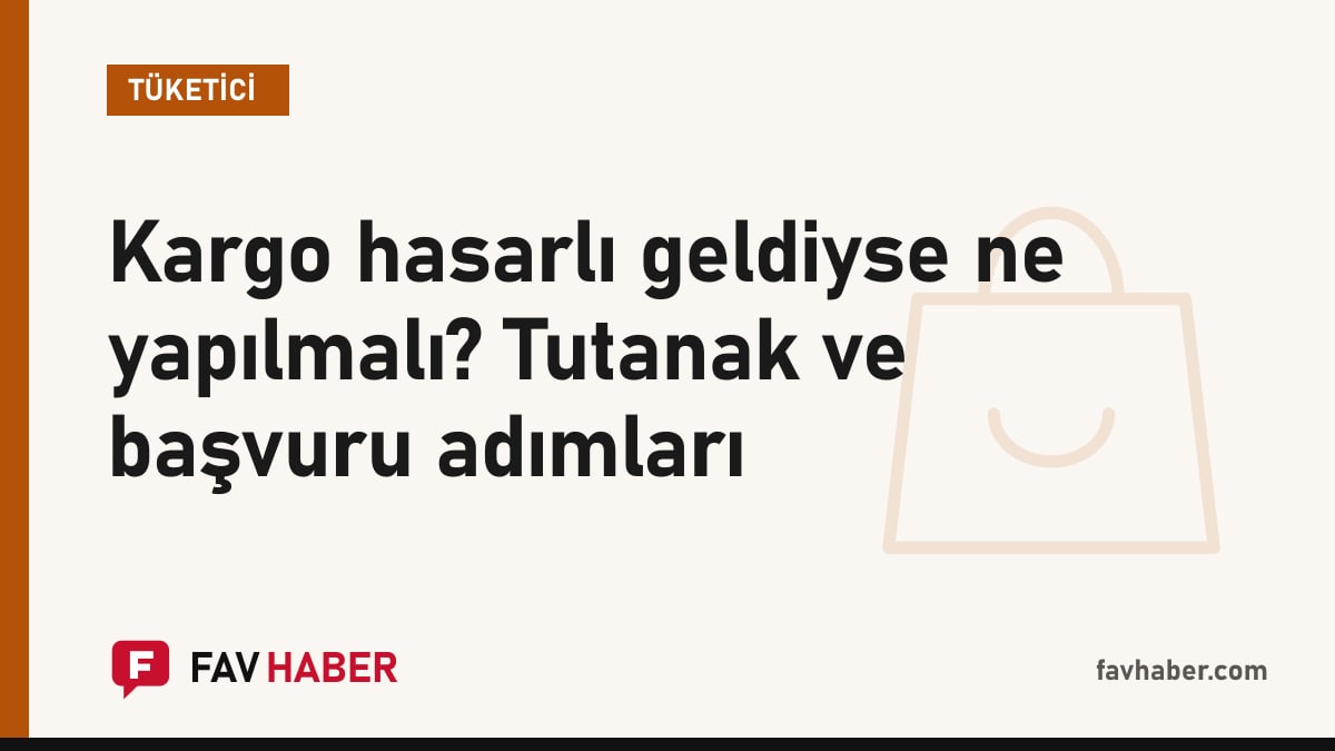 Ezilmiş bir kargo kutusu ve hasar tespit tutanağını simgeleyen teslimat sorunları rehberi kartı