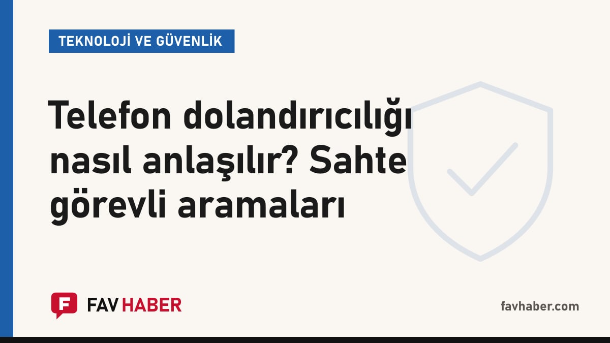 Sahte görevli aramalarını tanımaya yönelik telefon dolandırıcılığı rehberi için telefon ahizesi temalı kapak kartı