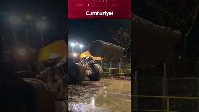 Rize'de sağanak yağış taşkına neden oldu