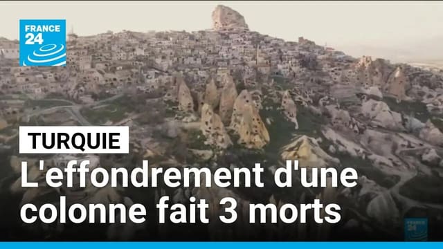 Turquie : l'effondrement d'une colonne rocheuse classée à l'UNESCO fait 3 morts • FRANCE 24