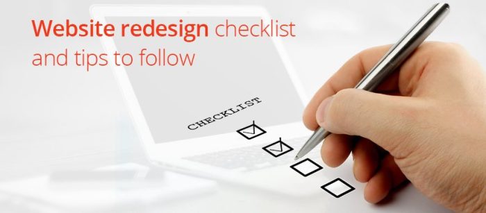 Website Redesign Checklist